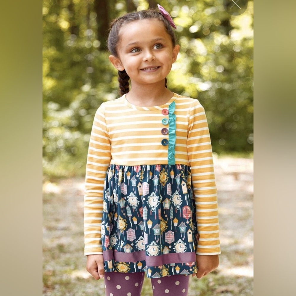 Matilda Jane Wonderment Time For Fun Tunic Top size 2
